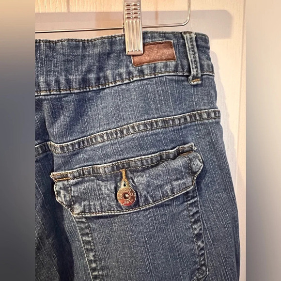 Rider by Lee no gap waist bootcut jeans size tag missing but fit a size 18 - Picture 4 of 4